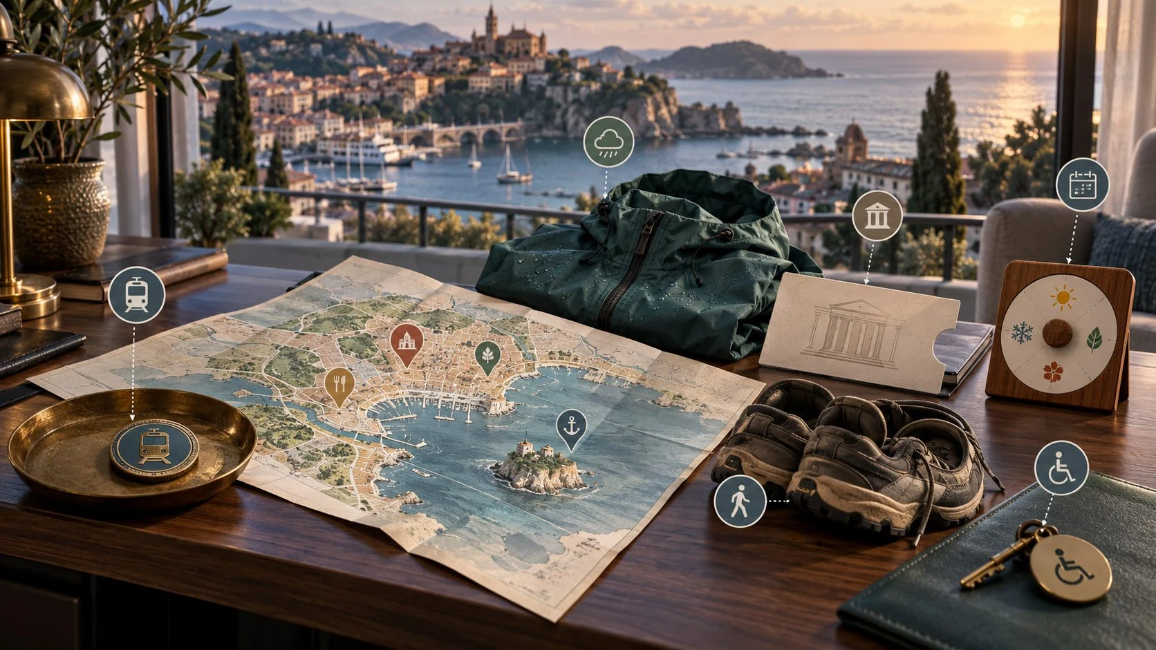 Illustrative travellers considering a practical destination guide.